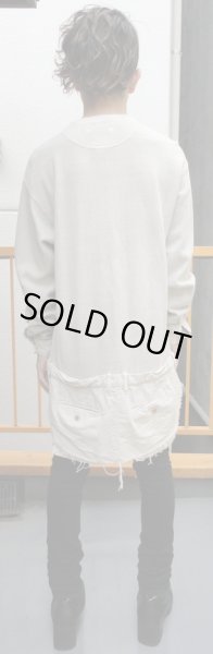 画像2: 【USED】MIHARA YASUHIRO(ミハラヤスヒロ) ヘンリーネックデザインカットソー (2)