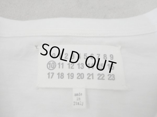 画像4: 【USED】Martin Margiera10(マルタンマルジェラ テン) シルバープリントTシャツ (4)