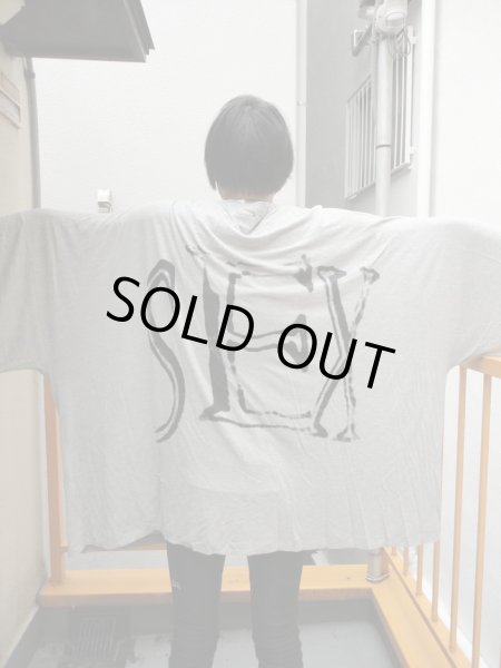 画像2: 【USED】SWD(エスダブリューディー) バックプリントオーバーサイズカットソー (2)