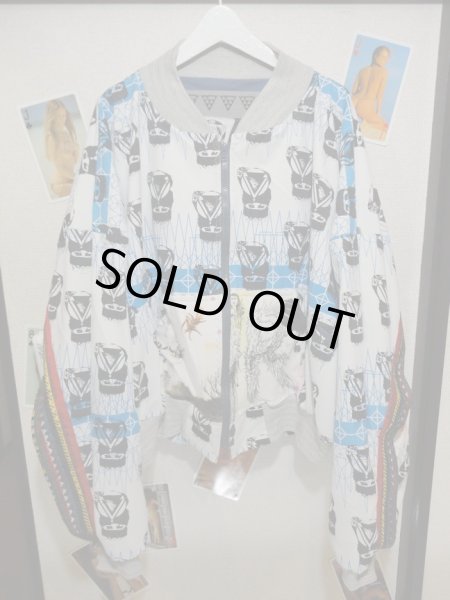 画像3: 【未使用】bodysong×HIRO 総柄ドッキングデザインブルゾン (3)