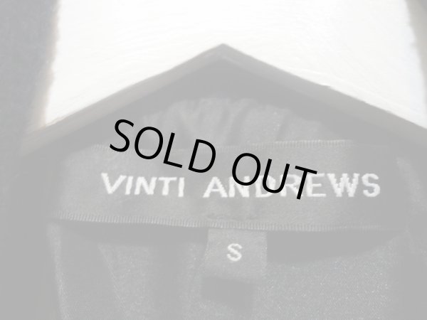 画像4: 【USED】VINTI ANDREWS(ヴィンティ アンドリュース)メルトン×レザーライダースジャケット (4)