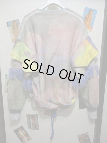 画像3: 【未使用】bodysong(ボディーソング)変形ドッキングコモンスリーブスウェットトップス (3)