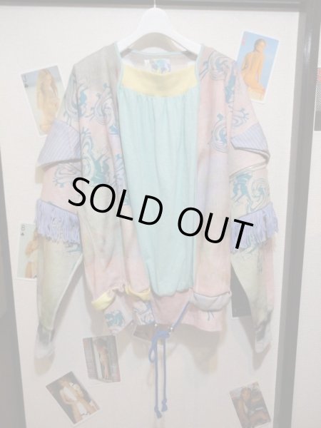 画像2: 【未使用】bodysong(ボディーソング)変形ドッキングコモンスリーブスウェットトップス (2)