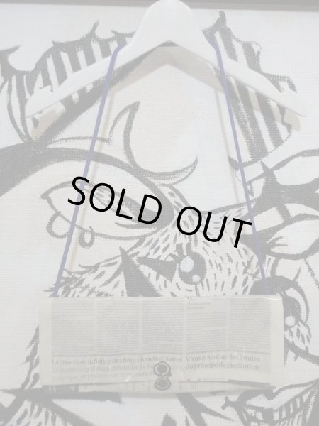 画像2: 【USED】ANTI SYSTEM(アンチシステム)FRANCE CLUTCH ニュースペーパー柄クラッチバッグ (2)