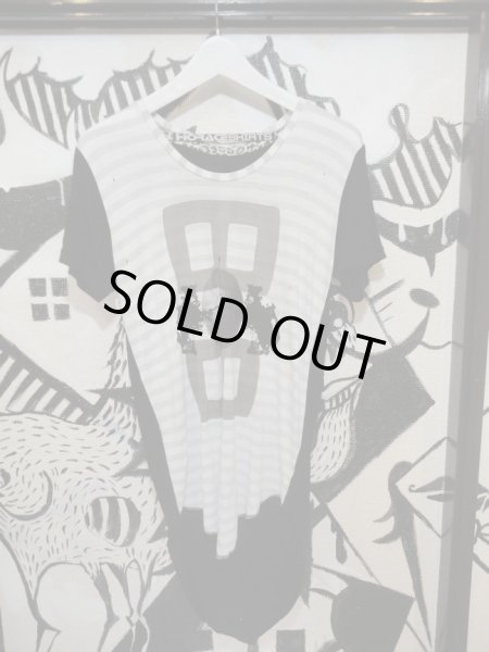 画像2: 【USED】HORACE(ホレース)ダメージ加工燕尾型カットソー (2)