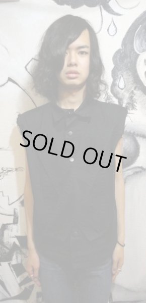 画像2: 【USED】KOMAKINO(コマキノ)バックグラフィックパッチデニムブルゾン (2)