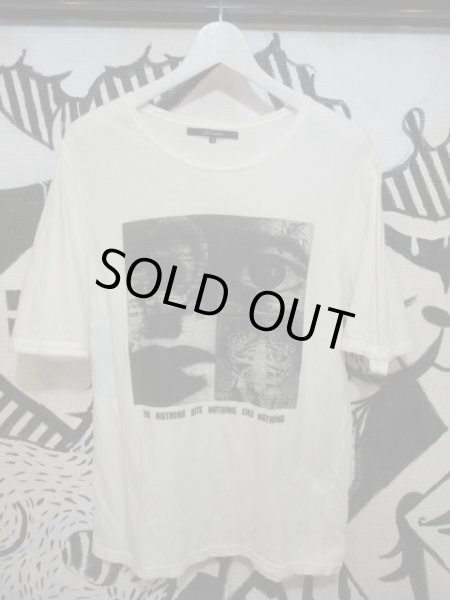 画像2: 【USED】LIVRAISON(リブレゾン)白プリントTシャツ (2)