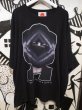 画像1: 【USED】HIRO(ヒロ)黒プリントBIG-Tシャツ (1)