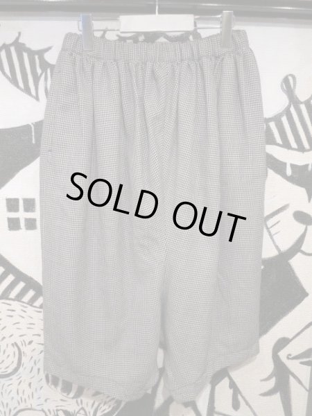 画像2: 【USED】BLACK COMME des GARCONS(ブラック コムデギャルソン)チェック柄クロップドサルエルパンツ (2)