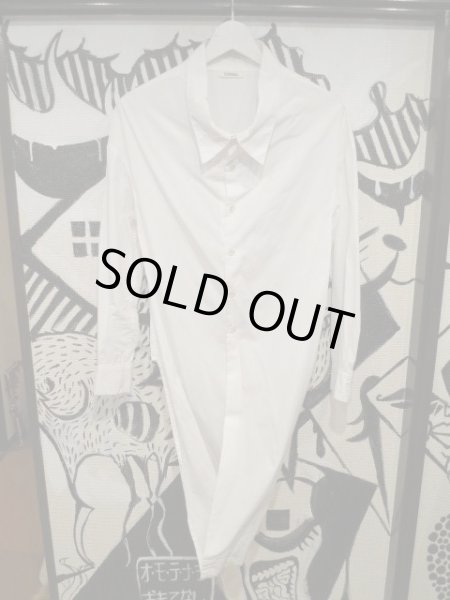 画像2: 【USED】LIMI feu(リミフゥ)変形アシンメトリーシャツ (2)