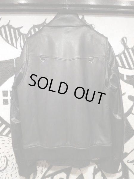 画像3: 【USED】UNDER COVER ISM(アンダーカバー イズム)レイヤードデザインレザーライダースジャケット (3)