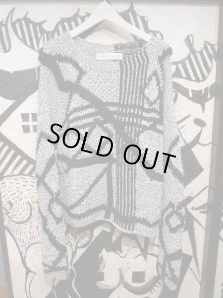 画像2: 【USED】JAMES LONG(ジェームズ ロング)ラメ混ローゲージニットトップス (2)