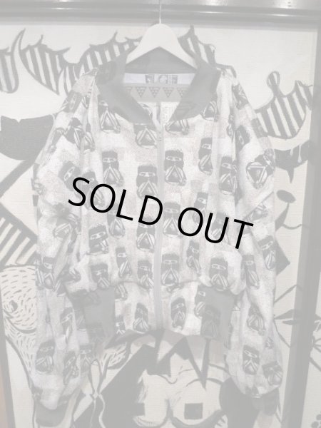 画像3: 【USED】bodysong(ボディーソング)コモンスリーブ総グラフィック柄ボンバージャケット (3)