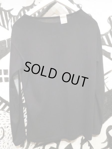 画像2: 【USED】N.HOOLYWOOD(エヌハリウッド)黒プリント長袖カットソー (2)