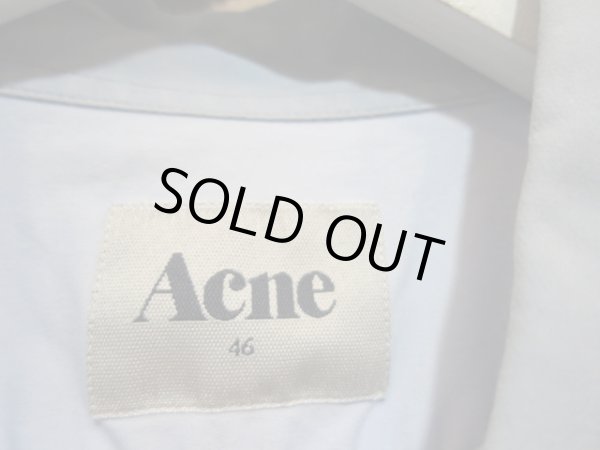 画像4: 【USED】Acne(アクネ)ライトブルー長袖シャツ (4)
