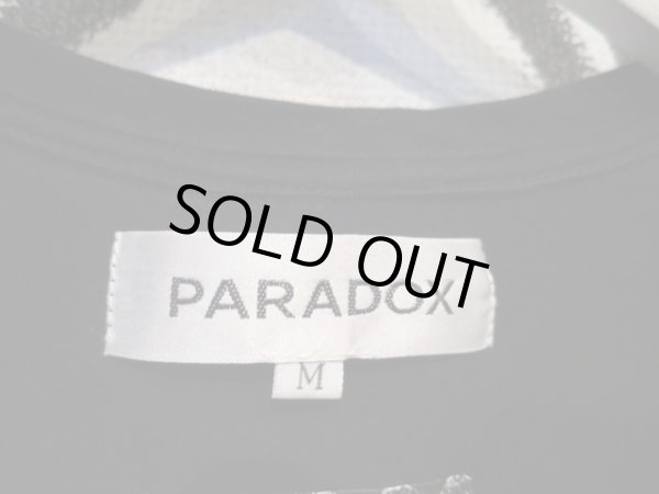 画像4: 【USED】PARADOX(パラドックス)黒×青プリントカットソー (4)