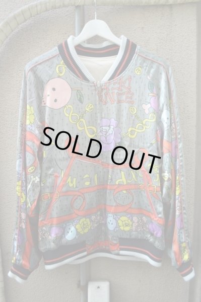 画像2: 【USED】HIRO(ヒロ)リバーシブルデザインサテンブルゾン (2)