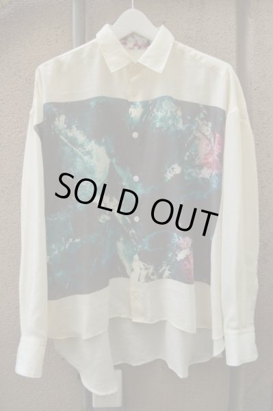 画像2: 【USED】CILANDSIA(チランドシア)グラフィック柄シャツ (2)