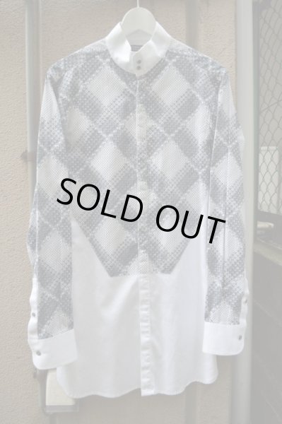 画像2: 【USED】BODYBOUND(ボディーバウンド)バイカラー切替ロングシャツ (2)