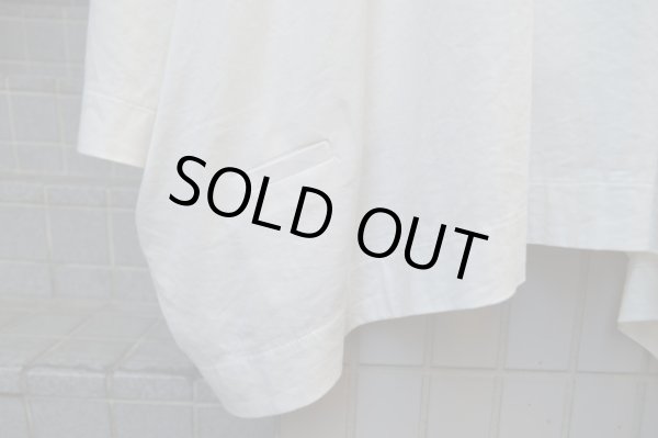 画像4: 【USED】Dulcamara(ドゥルカマラ)白ワイドシルエットデザインカットソー (4)