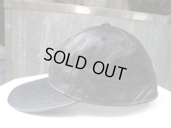 画像3: 【USED】CHRISTIAN DADA(クリスチャンダダ)ペイズリー型押しレザーキャップ (3)