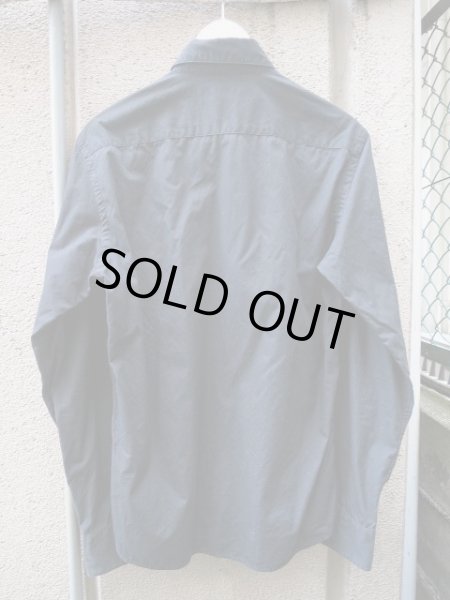 画像2: 【USED】JOHNLAWRENCE SULLIVAN(ジョンローレンスサリバン)黒比翼シャツ (2)