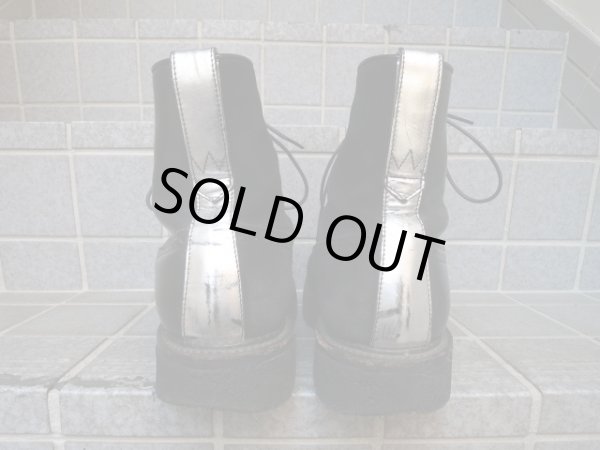 画像4: 【USED】KIDS LOVE GAITE(キッズ ラブ ゲイト)スムース×スウェードレザー切替9ホールブーツ (4)