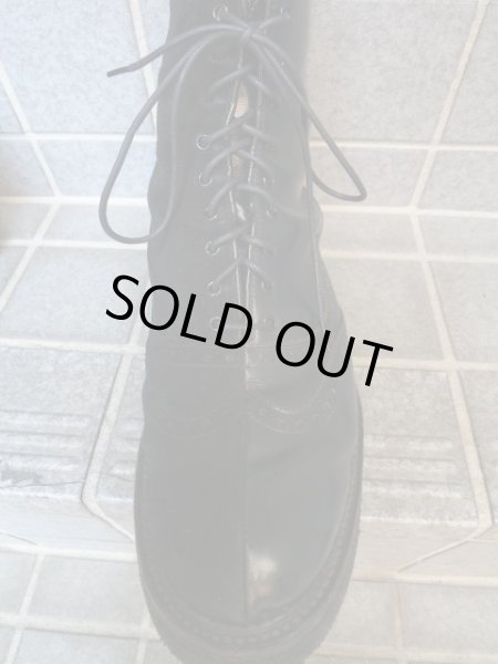 画像2: 【USED】KIDS LOVE GAITE(キッズ ラブ ゲイト)スムース×スウェードレザー切替9ホールブーツ (2)