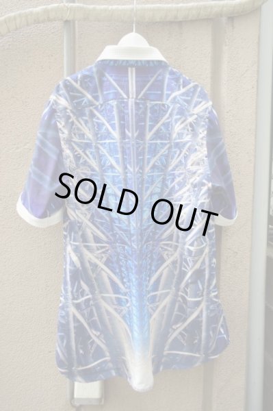 画像2: 【USED】PLASTIC TOKYO(プラスティックトーキョー)グラフィック総柄半袖シャツ (2)