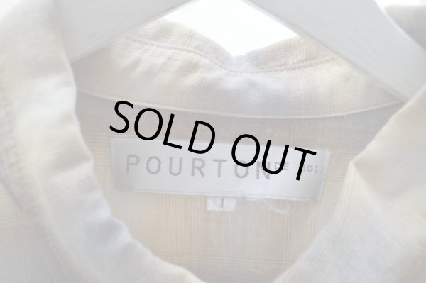 画像5: 【USED】POURTON DE MOI(ポワトワデモア)チェック柄半袖ワイドシャツ (5)