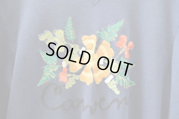 画像4: 【USED】CARVEN(カルヴェン)フラワー刺繍スウェット (4)