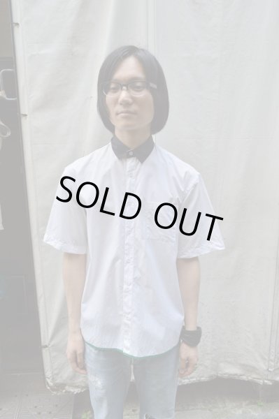 画像5: 【USED】JOHNLAWRENCE SULLIVAN(ジョンローレンスサリバン)別布切替デザイン半袖シャツ (5)