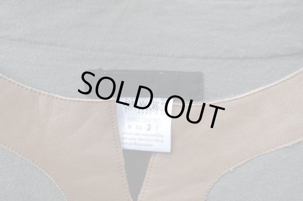 画像3: 【USED】CARTRIDGE CASE(カートリッジケース)レザーポケット装飾カットソー (3)