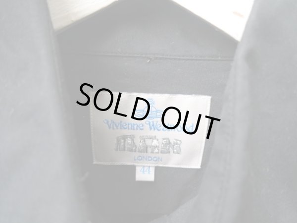 画像4: 【USED】Vivienne Westwood MAN(ヴィヴィアン ウエストウッド マン)ワンポイントオーブ刺繍長袖シャツ (4)