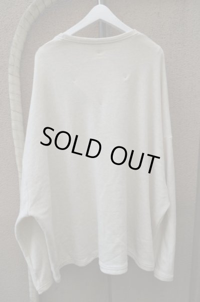 画像2: 【USED】BALMUNG(バルムング)ファーパッチ装飾ビッグスウェット (2)