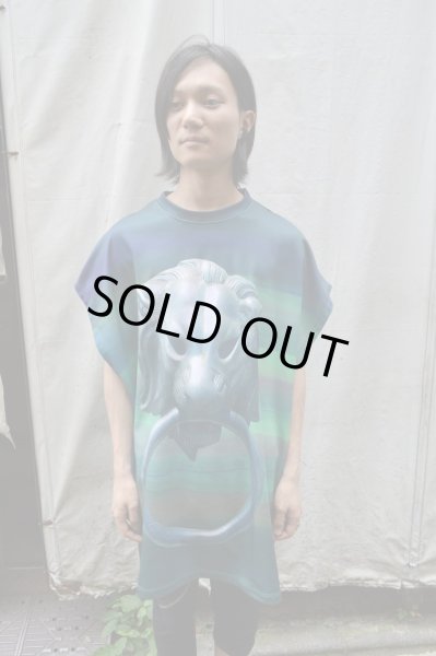 画像4: 【USED】W.I.A(ダブリューアイエー)グラフィック総柄オーバーサイズカットソー (4)