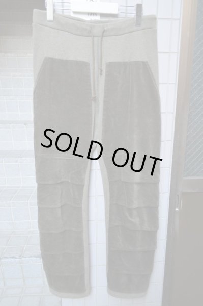 画像2: 【USED】FUGAHUM(フガハム)スウェット×コーデュロイ切替デザインパンツ (2)