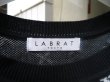 画像4: 【USED】LABRAT(ラブラット)黒×白総柄半袖プルオーバーニット (4)