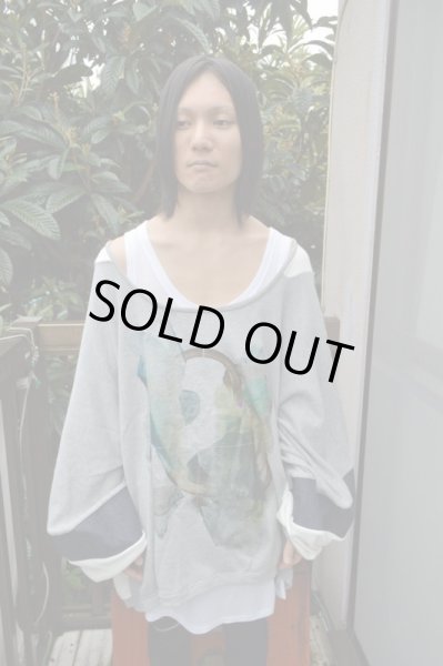 画像5: 【USED】BALMUNG(バルムング)デニム切替オーバーサイズスウェット (5)