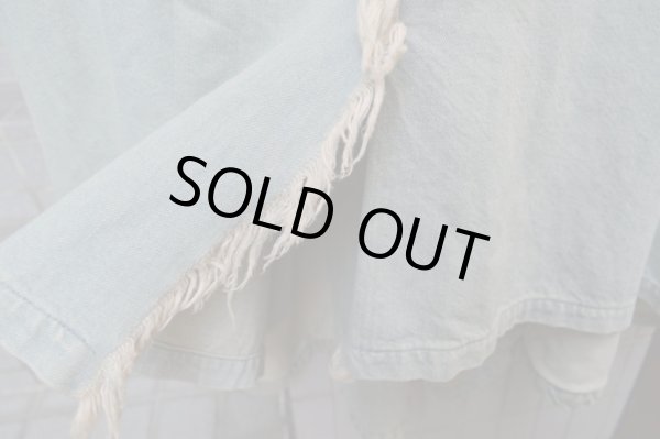 画像3: 【USED】HIRO(ヒロ)オーバーサイズカットオフデニムジャケット (3)