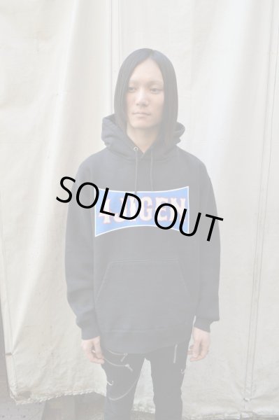 画像4: 【USED】4jigen(ヨジゲン)ロゴプリントスウェットプルオーバーパーカー (4)