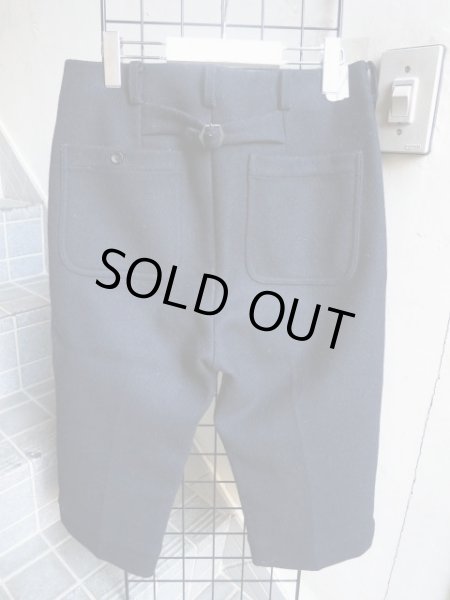 画像3: 【USED】N.HOOLYWOOD(エヌハリウッド)紺メルトンウール地クロップドパンツ (3)