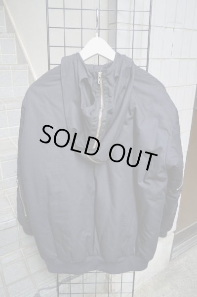 画像3: 【USED】Daniel Palillo(ダニエルパリッロ)ジッパー装飾デザインMA-1ジャケット (3)