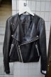 画像1: 【USED】banal chic bizarre(バナルシックビザール)デザインレザーライダースジャケット (1)