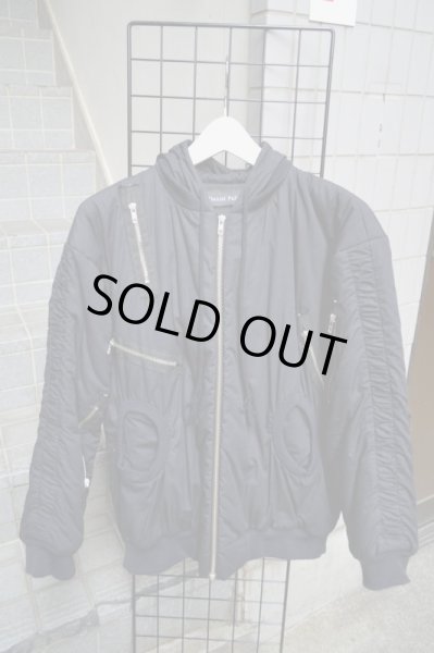 画像2: 【USED】Daniel Palillo(ダニエルパリッロ)ジッパー装飾デザインMA-1ジャケット (2)