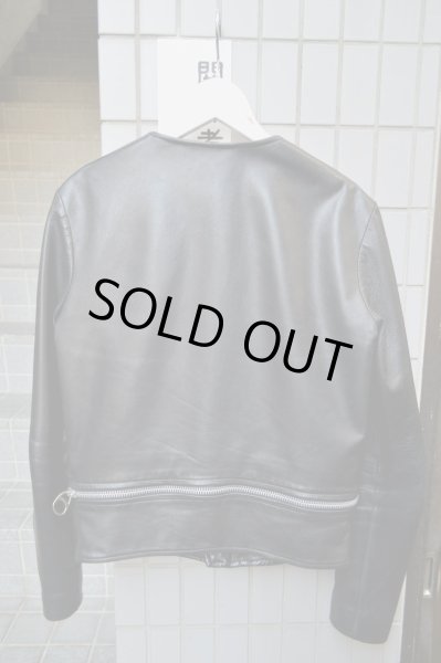 画像2: 【USED】banal chic bizarre(バナルシックビザール)デザインレザーライダースジャケット (2)