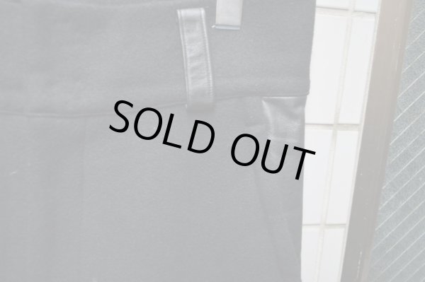 画像4: 【USED】LIMI feu(リミフゥ)ウール地×レザーワイドパンツ (4)