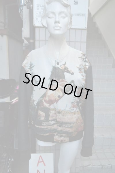 画像4: 【USED】PHENOMENON(フェノメノン)ジャガード織りホース柄スタジャン (4)