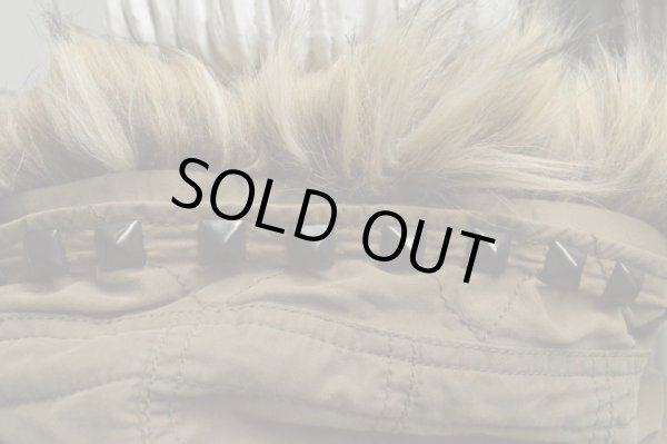 画像5: 【USED】INTER SECTION(インターセクション)カーキスタッズ装飾モッズコート (5)