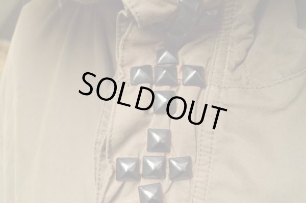 画像3: 【USED】INTER SECTION(インターセクション)カーキスタッズ装飾モッズコート (3)